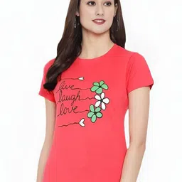 Mast & Harbour Typography Printed Round Neck Cotton T-shirt-picture-17