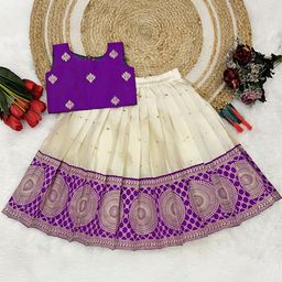 FELIZ THE DESIGNER STUDIO Girls Ready to Wear Lehenga &-image-75