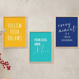 Motivational Wall Art With Frame Home Decor Wall Painting For Living Room Office Bedroom-image-99