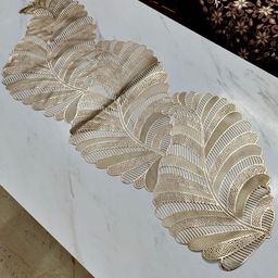 KANUSHI INDUSTRIES Beige Textured Table Runner-29