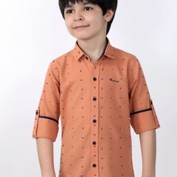 MashUp Boys Classic Opaque Printed Casual Shirt-image-65