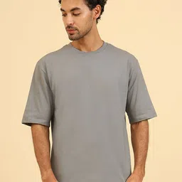 UNIQSOME Men Pure Cotton Relaxed Fit Casual T-shirt-picture-39