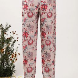 TJORI Women Floral Printed Trousers-image-19