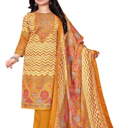 DRAVINAM Trends Printed Unstitched Dress Material-image-97