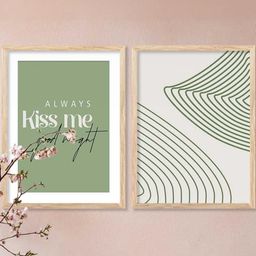 WALLLANE Brown Wood Abstract Wall Paintings-41