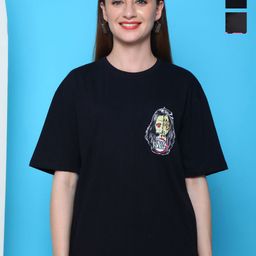 Dreambe Women Typography 2 Wonder Woman Printed Applique T-shirt-image-69