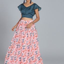 Ethnovog Semi-Stitched Lehenga & Unstitched Blouse-picture-15