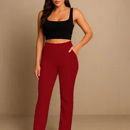 SWADESI STUFF Women Relaxed Easy Wash Cargos Trousers-image-94