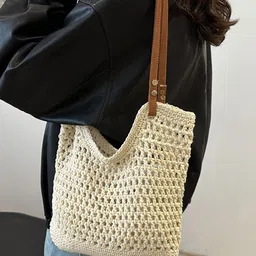 LULU & SKY Embellished PU Oversized Structured Handheld Bag image 2