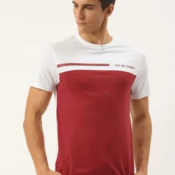 AMSWAN Men Printed Pockets T-shirt-image-89