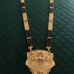 V.K.PAYAL.JEWELLERY Gold-Plated Artificial Beaded Mangalsutra-picture-32