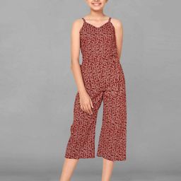 BAESD Girls Printed Capri Jumpsuit-image-95