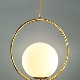 KINIS Gold-Toned & White Quirky Metal Ceiling Lamp-58