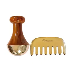 Vintageware Set Of 2 Hair Comb & Kansa Wand-picture-34