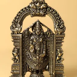 Exotic India 5" Tirupati Balaji Venkateshvara Brass Showpiece-image-12