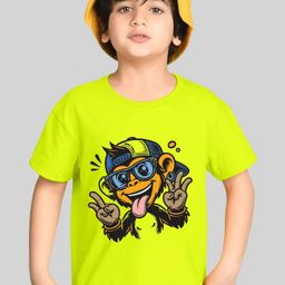 Kiddy Viddy Boys Printed Applique T-shirt-image-89