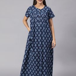 Nihsamah Printed Maxi Nightdress-picture-41