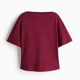 H&M Boat-Neck Cotton Top-image-84