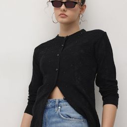 The Roadster Life Co. Geometric Self-Design Woollen Cardigan with Embellished Detail-picture-32