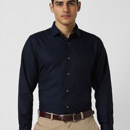 Van Heusen Men Regular Fit Spread Collar Abstract Printed Cotton Formal Shirt-image-45