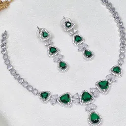 Talish Silver-Plated Brass Jewellery Set-picture-23