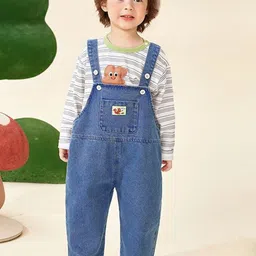 LULU & SKY Boys Washed Dungarees-picture-35