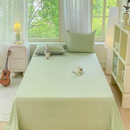 JC HOME Green 140 TC Queen Size Bedsheet Set 2.0 m x 2.30 m-picture-43