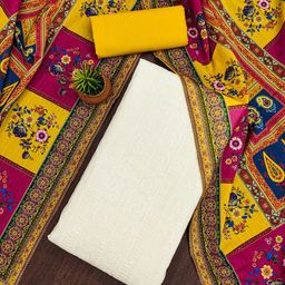 Rangtulika Ethnics Embroidered Unstitched Dress Material-picture-26