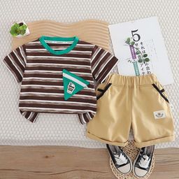 StyleCast x Revolte Boys Striped T-shirt with Shorts-image-49