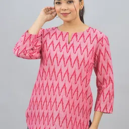 GiftyBasket Geometric Print Cotton Top-picture-54