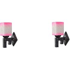 1ST TIME Pink & White Solid Glass Traditional Cylinder Wall Lamps Wall Lamps-picture-1