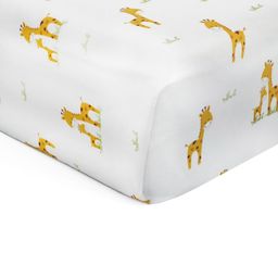 The White Cradle Yellow & White Cartoon Characters Cotton 120 TC Crib Bedsheet-image-20