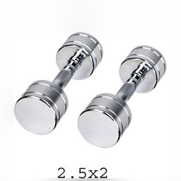 HackerX Set Of 2 Fixed Weight Dumbbell - 2.5Kg Each image 1