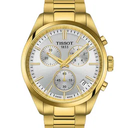 TISSOT Men Dial & Stainless Steel Bracelet Style Straps Analogue Watch T1504173303100-19