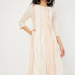 max Women Extended Sleeves Thread Work Kurta-image-87
