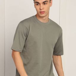 Alan Jones Round Neck Drop-Shoulder Sleeves Oversized Cotton T-shirt-picture-36
