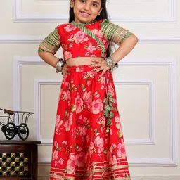 COTLAND FASHION Girls Printed Cotton Ready to Wear Lehenga & Choli-image-34