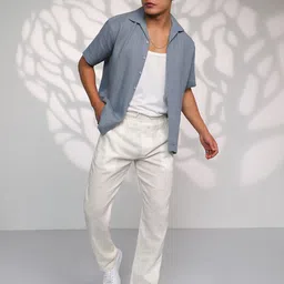 Campus Sutra Men Comfort Textured Opaque Casual Shirt-image-21