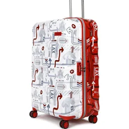 uppercase Set Of 3  Printed Hard-Sided Large , Medium, Cabin Trolley Bags image 2