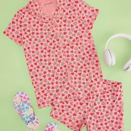 Pantaloons Junior Girls Printed Night suit-picture-35