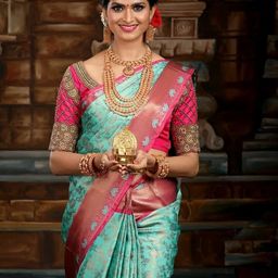 KALINI Woven Design ZariBanarasi Saree-image-71