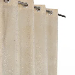 Myntra Elegant Homes Cream Velvet Door Curtain-picture-27