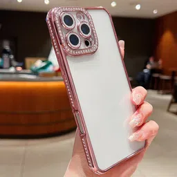 Luxury Kase Sparkling Bling Diamond Camera Protection iPhone 16 Pro Max Back Case-image-66