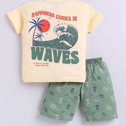 Universal Stars Boys Printed Pure Cotton Half T-Shirt and Half Pant-image-98
