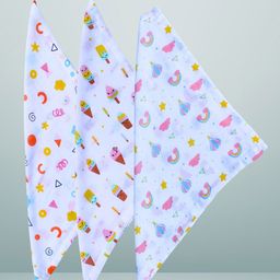 BAESD Pack Of 3 Printed Baby Wash Cloths-image-85
