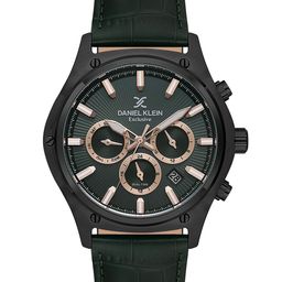 Daniel Klein Men Round Dial & Leather Straps Analogue Automatic Watch DK.1.14056-4_N-picture-32
