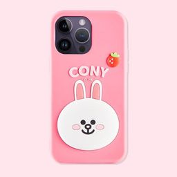 CASE CREATION Real 3D Cony Cute Rabbit iPhone 14 Back Case Mobile Accessories-18