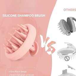NANCY AJRAM Set Of 2 Relaxing Soft Bristle Anti-Dandruff Scalp Massage Brush- Pink & Green image 5