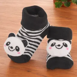 Yellow Bee Infant Girls Patterned Non-Slip Ankle Length Socks-image-71