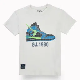 Gini and Jony Boys Printed Applique T-shirt-20